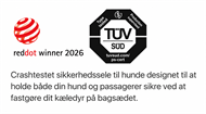Prisvindende sikkerhedssele til hunde